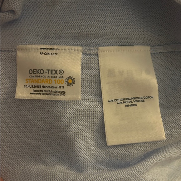 Lands' End Light Blue Tie-Neck Sweater - Picture 5 of 5